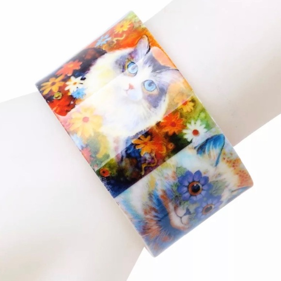 NWT Cat LOVER Bracelet Cuff - Picture 2 of 7